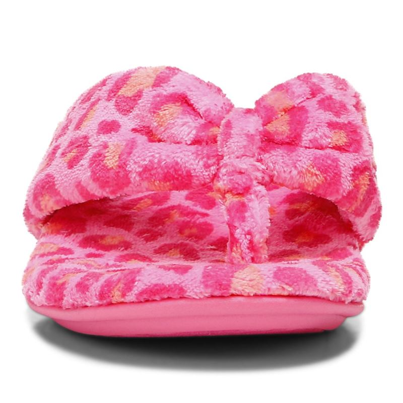 Vionic Women's Lydia Slipper - Bubblegum Leopard