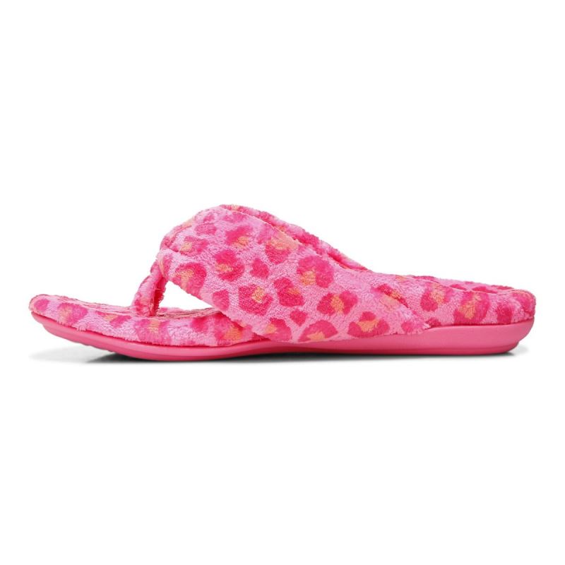 Vionic Women's Lydia Slipper - Bubblegum Leopard