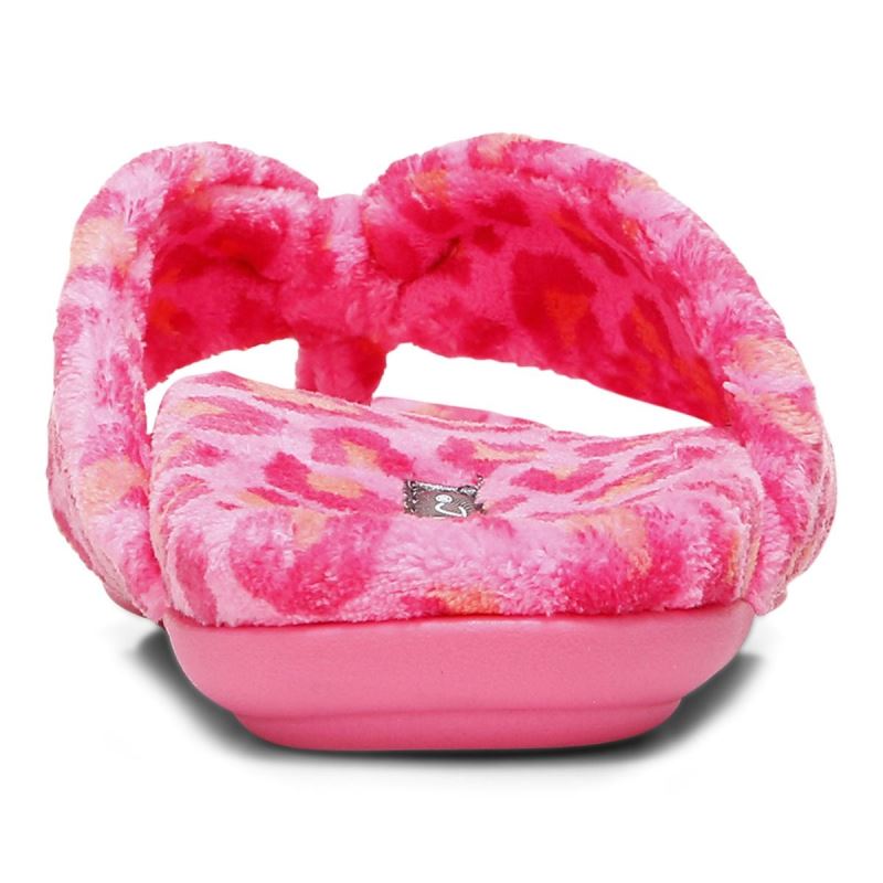 Vionic Women's Lydia Slipper - Bubblegum Leopard