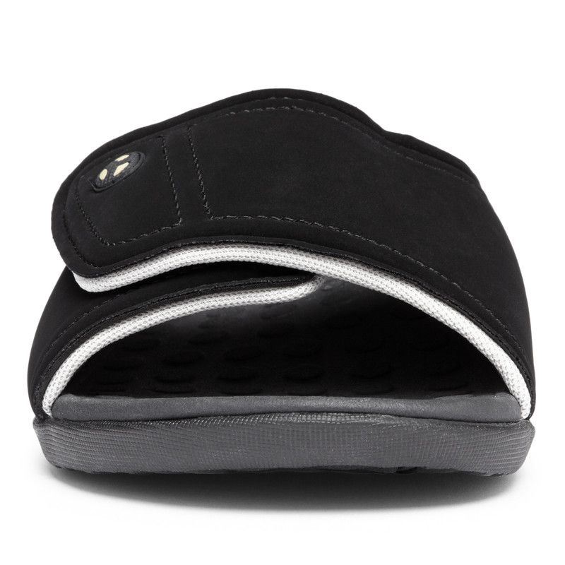 Vionic Women's Kiwi Slide Sandal - Black Grey