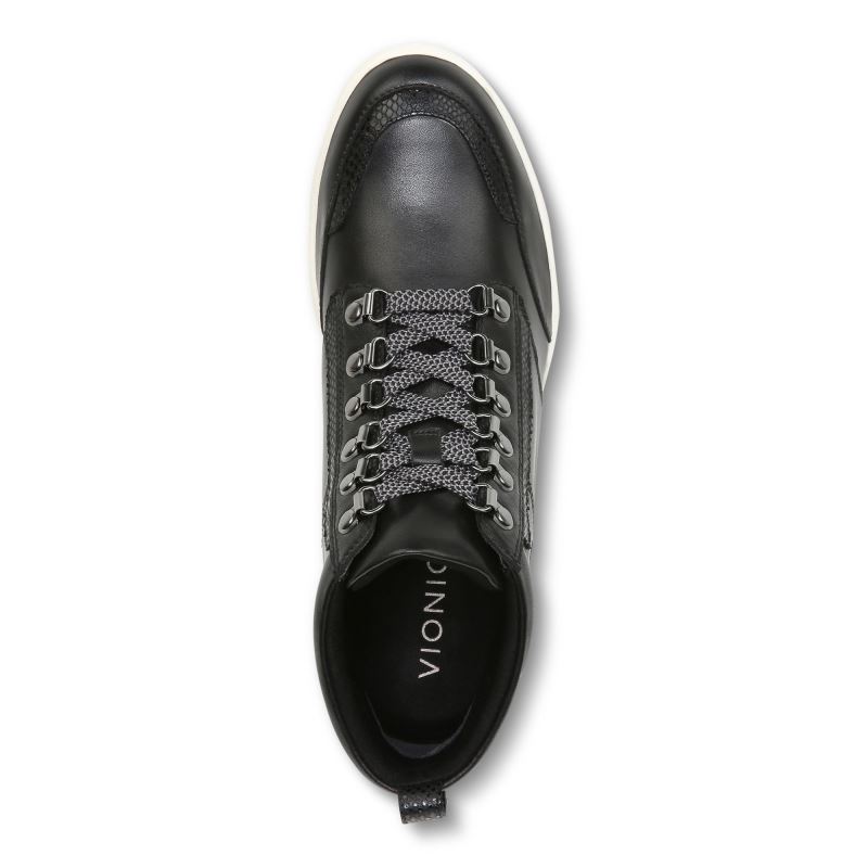 Vionic Women's Jordy High Top - Black Leather