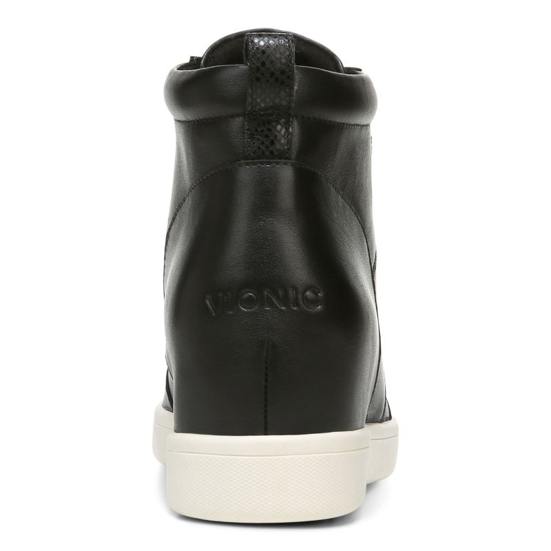 Vionic Women's Jordy High Top - Black Leather