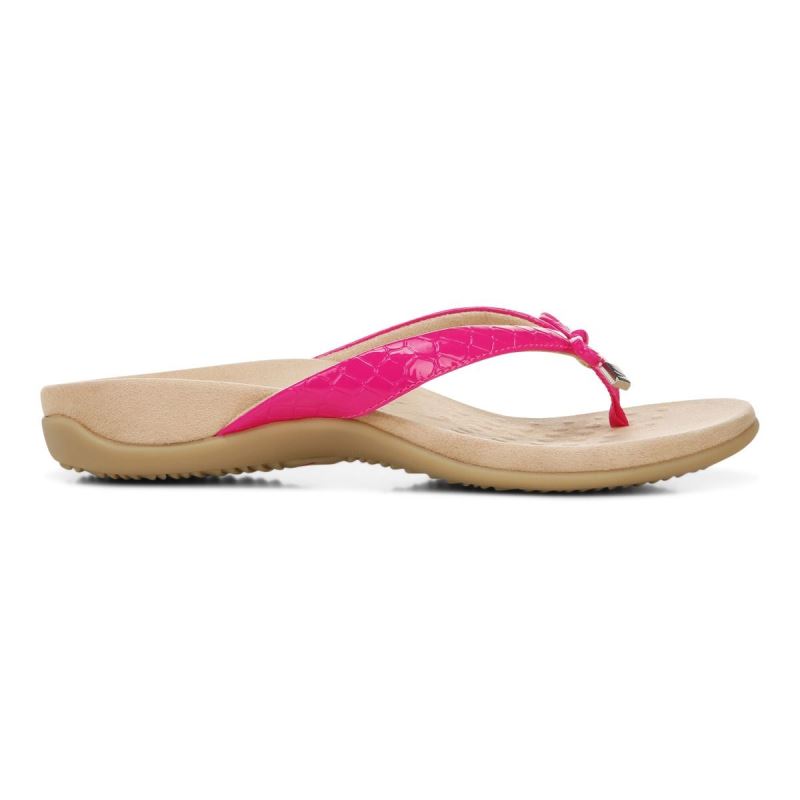 Vionic Women's Bella Toe Post Sandal - Dragon Fruit