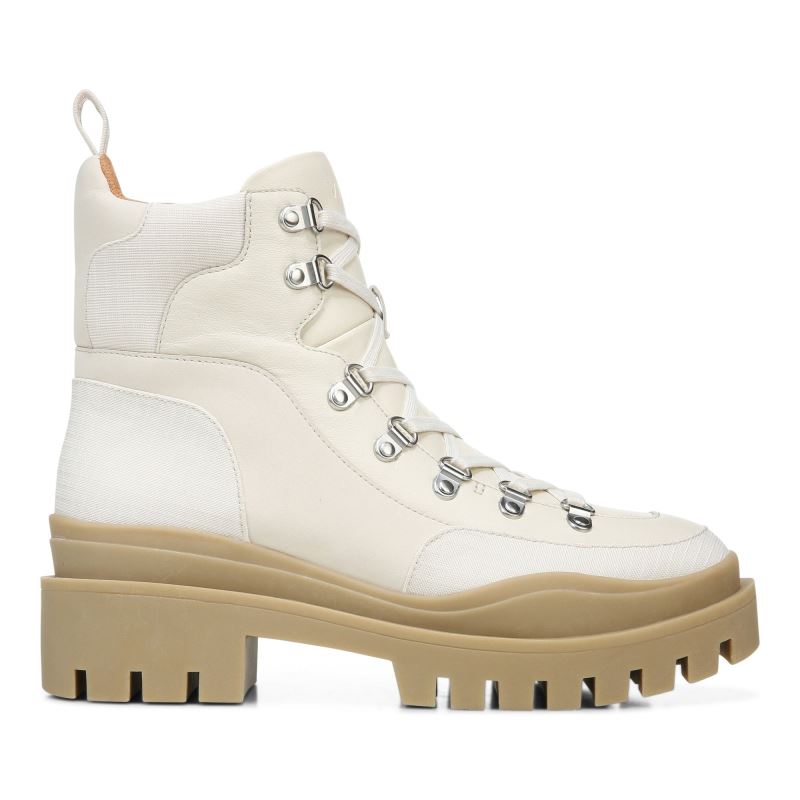 Vionic Women's Jaxen Boot - Cream Leather Textile