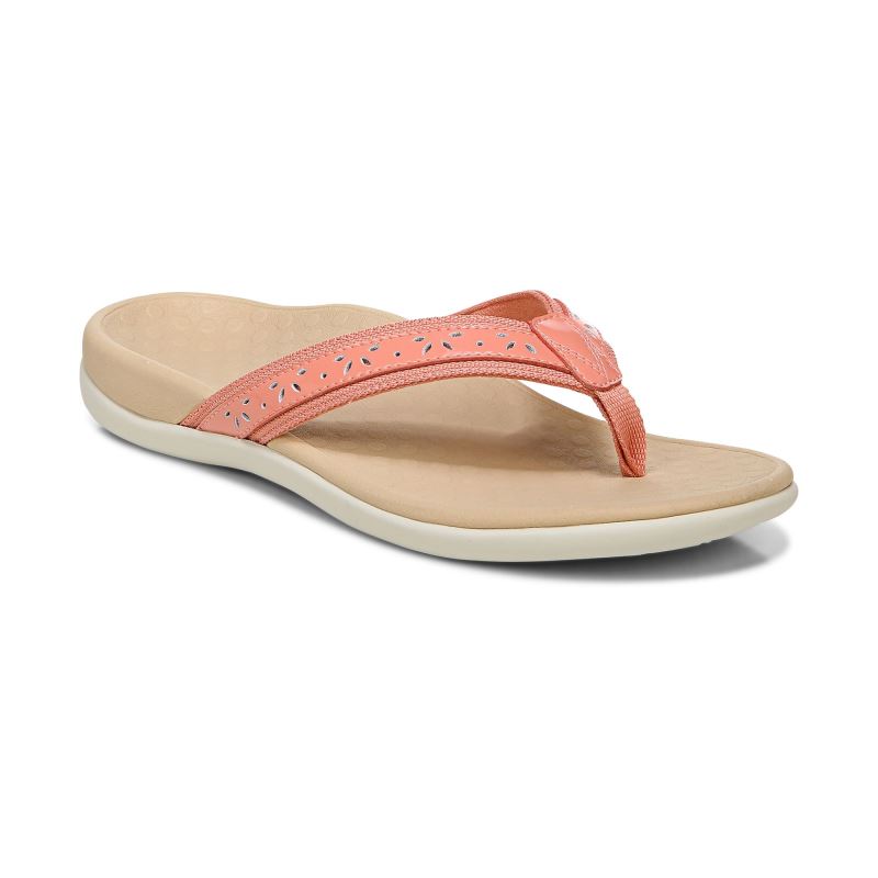 Vionic Women's Casandra Toe Post Sandal - Terra Cotta