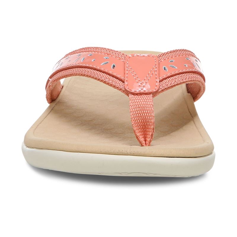 Vionic Women's Casandra Toe Post Sandal - Terra Cotta