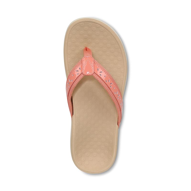 Vionic Women's Casandra Toe Post Sandal - Terra Cotta