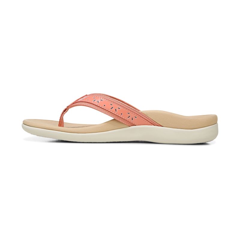 Vionic Women's Casandra Toe Post Sandal - Terra Cotta