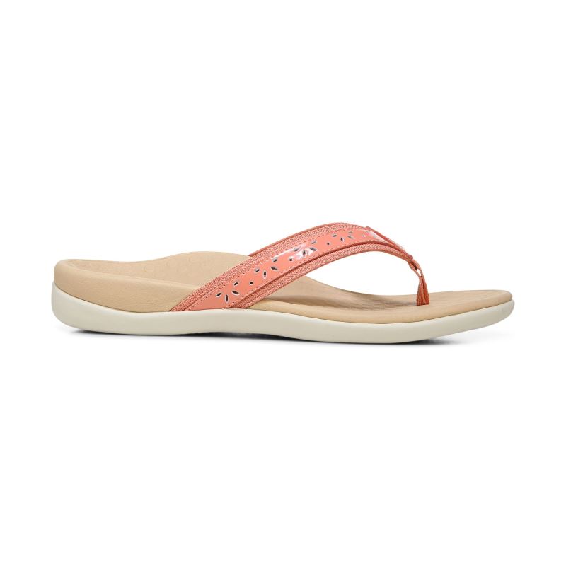 Vionic Women's Casandra Toe Post Sandal - Terra Cotta