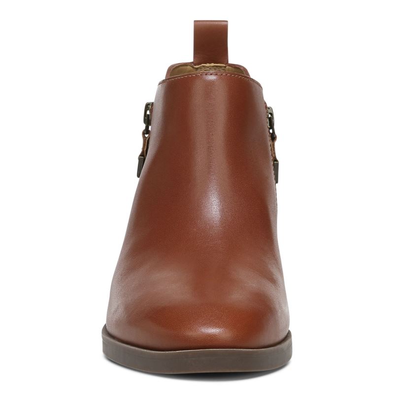 Vionic Women's Cecily Ankle Boot - Cognac Leather