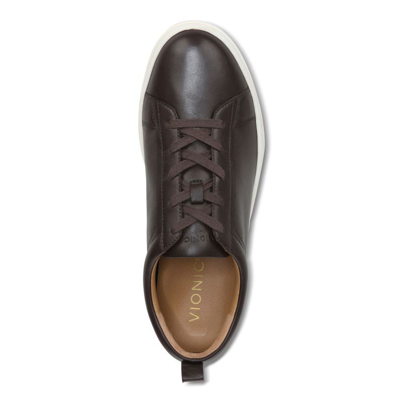 Vionic Men's Lucas Lace up Sneaker - Chocolate