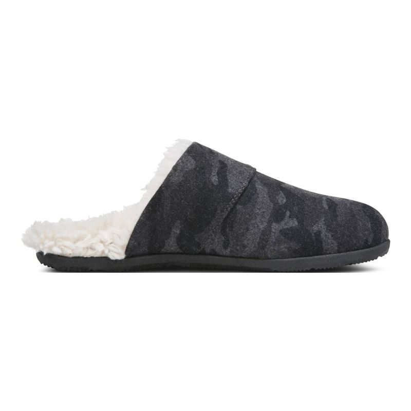 Vionic Men's Alfons Mule Slipper - Dark Shadow Camo