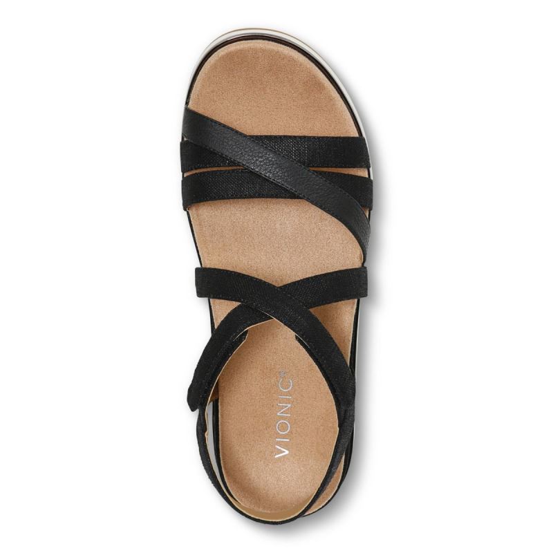 Vionic Women's Kellyn Flatform Sandal - Black
