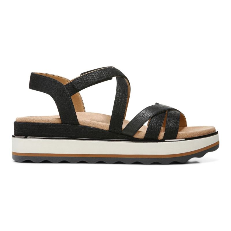Vionic Women's Kellyn Flatform Sandal - Black
