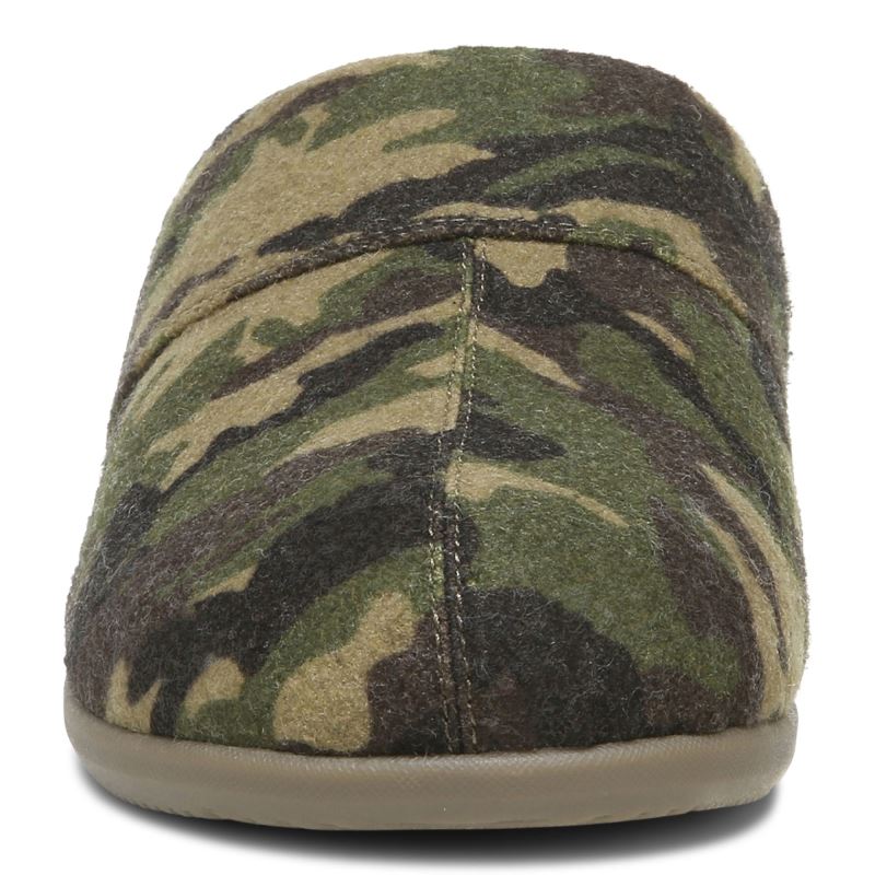 Vionic Men's Alfons Mule Slipper - Olive Camo