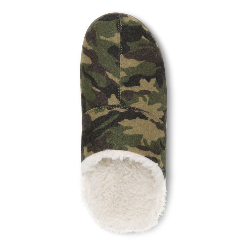 Vionic Men's Alfons Mule Slipper - Olive Camo