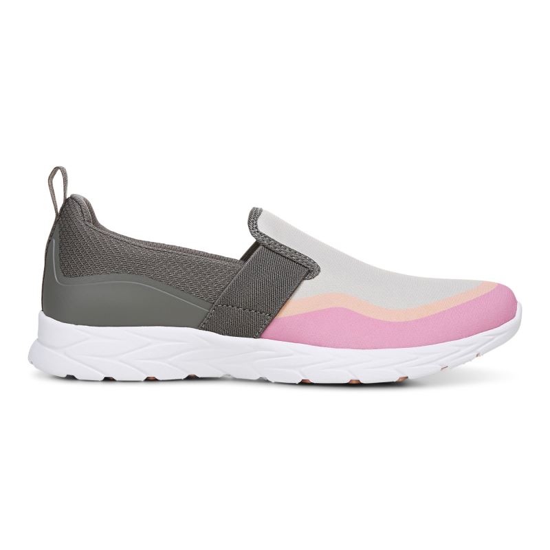 Vionic Women's Nalia Slip on Sneaker - Grey Pink