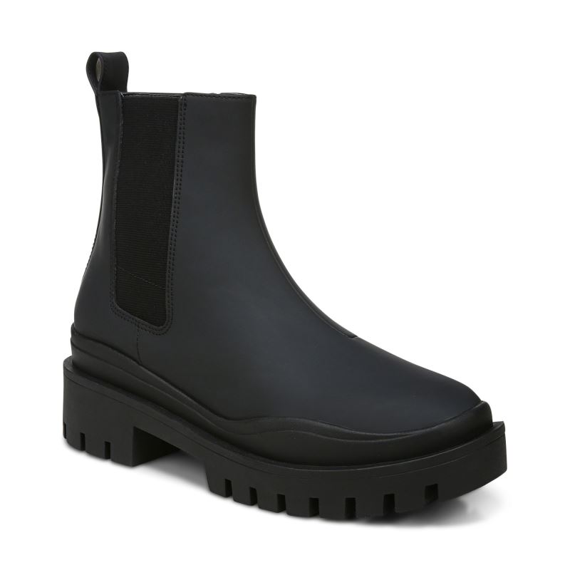 Vionic Women's Karsen Boot - Black Synthetic Rubber