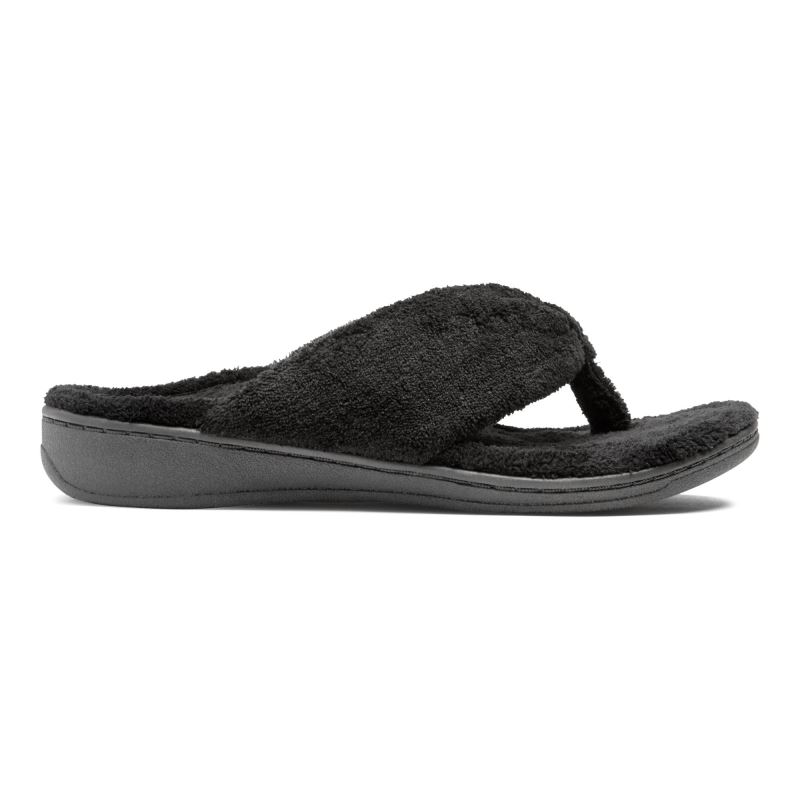 Vionic Women's Gracie Toe Post Slipper - Black