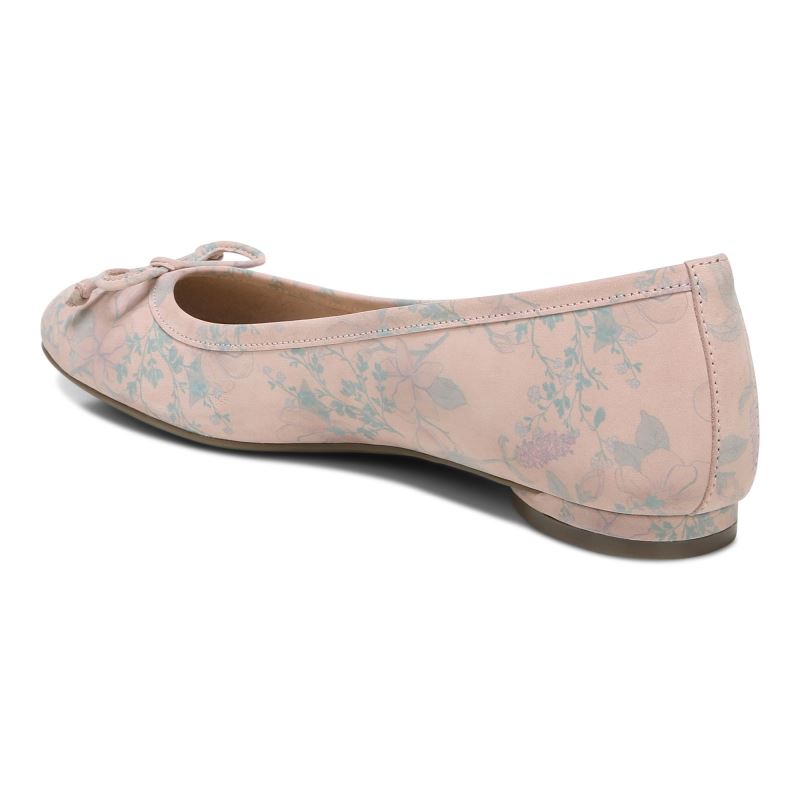 Vionic Women's Callisto Flat - Peach Botanical
