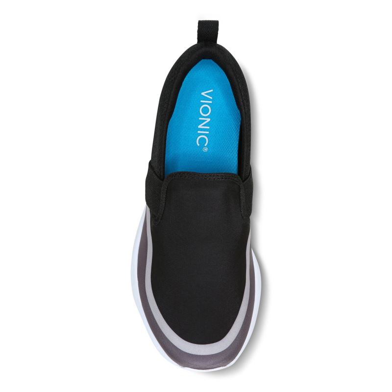 Vionic Women's Nalia Slip on Sneaker - Black Grey