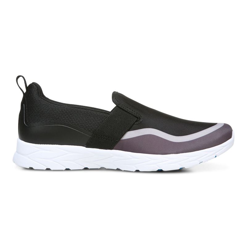 Vionic Women's Nalia Slip on Sneaker - Black Grey