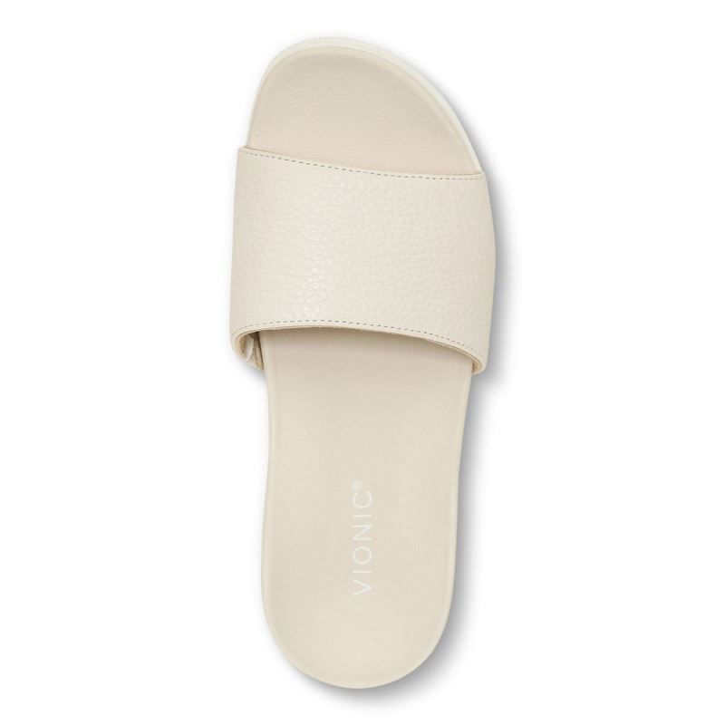 Vionic Women's Val Slide Sandal - Cream