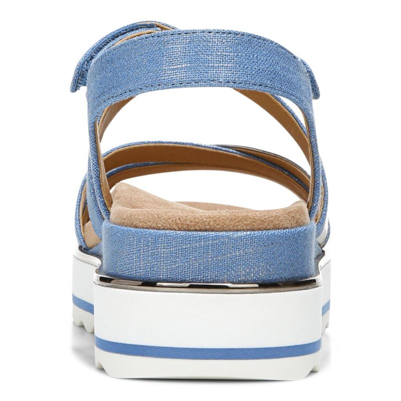 Vionic Women's Kellyn Flatform Sandal - Vallarta Blue