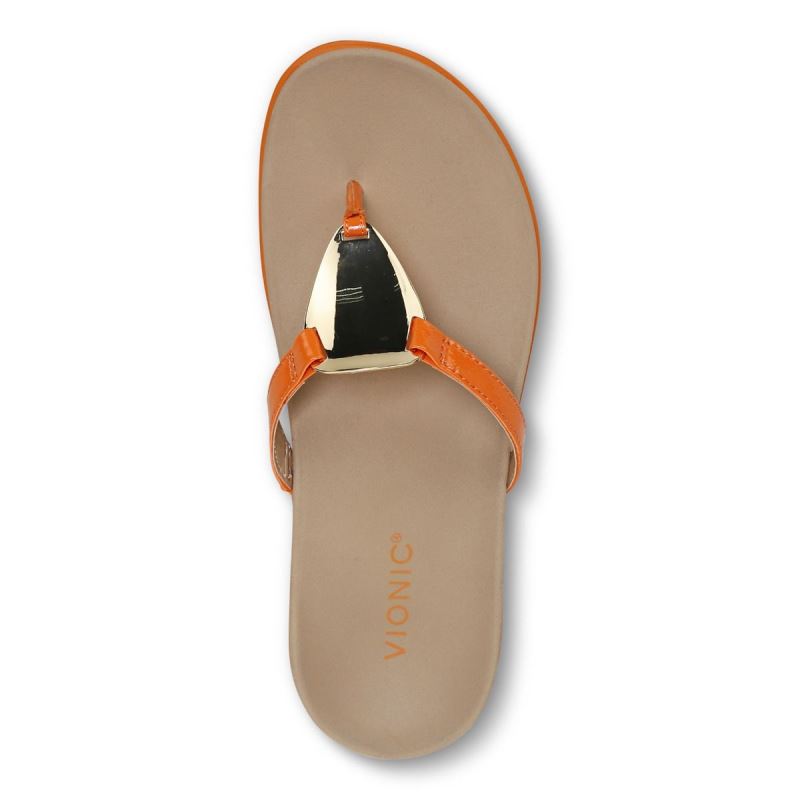 Vionic Women's Raysa Toe Post Sandal - Marigold
