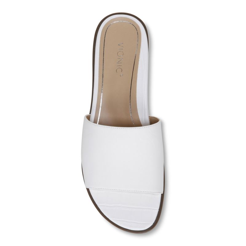 Vionic Women's Demi Slide Sandal - White
