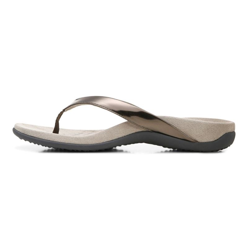 Vionic Women's Dillon Toe Post Sandal - Pewter