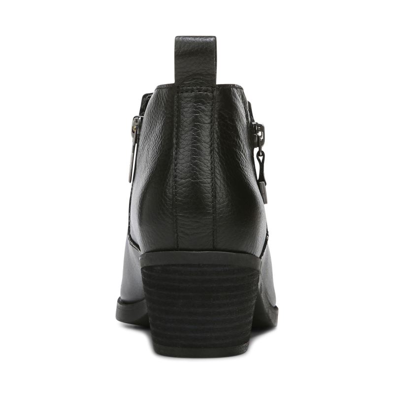 Vionic Women's Cecily Ankle Boot - Black Leather
