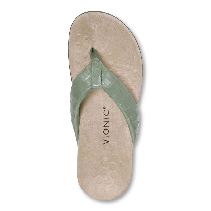Vionic Women's Layne Toe Post Sandal - Sage