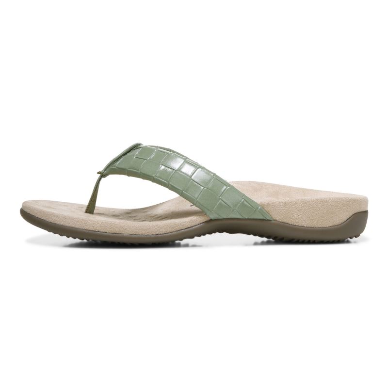 Vionic Women's Layne Toe Post Sandal - Sage