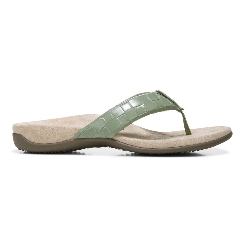 Vionic Women's Layne Toe Post Sandal - Sage