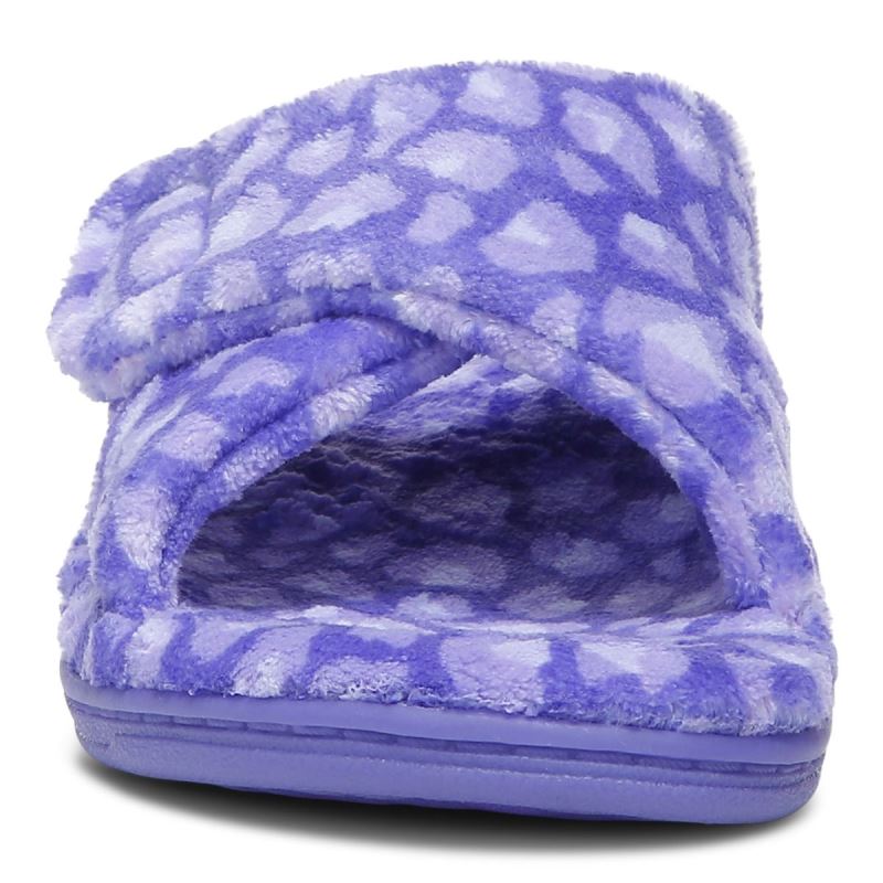 Vionic Women's Relax Slippers - Amethyst Leopard