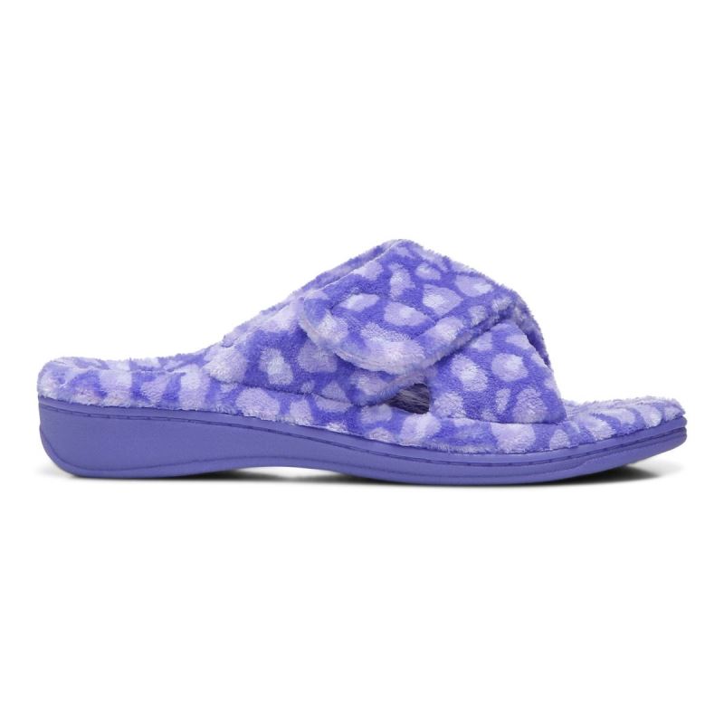 Vionic Women's Relax Slippers - Amethyst Leopard
