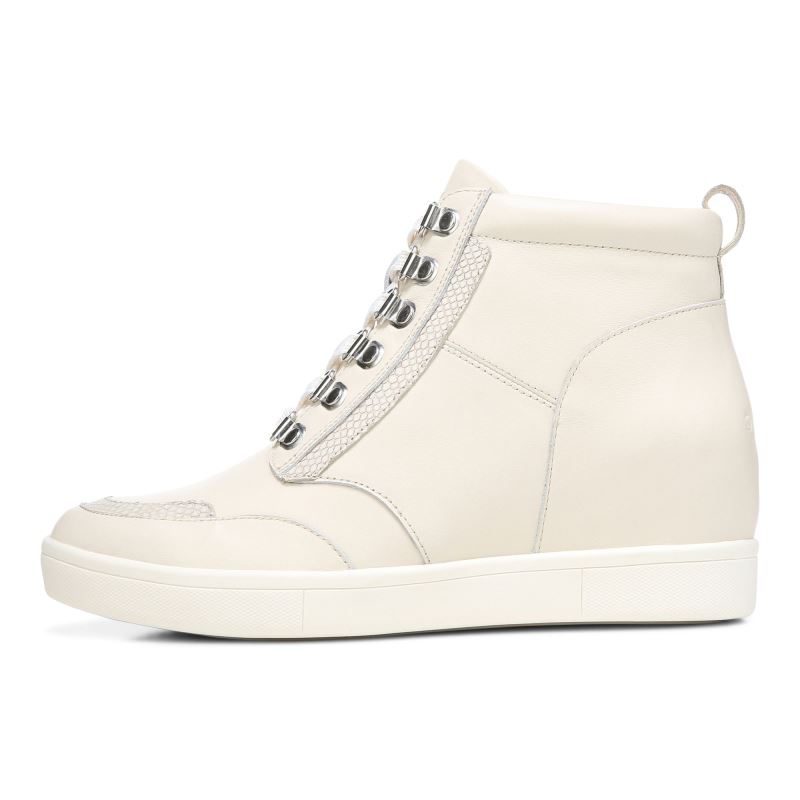 Vionic Women's Jordy High Top - Cream Leather