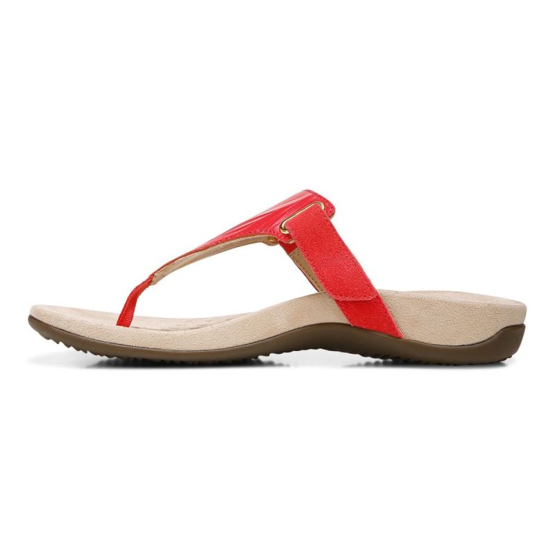 Vionic Women's Wanda T-Strap Sandal - Poppy