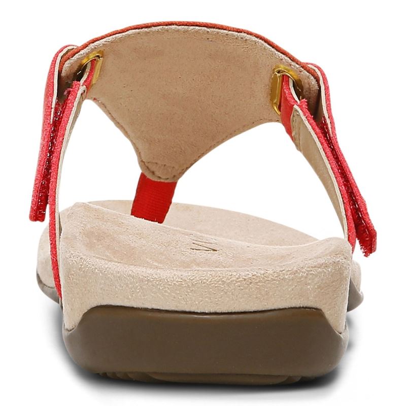 Vionic Women's Wanda T-Strap Sandal - Poppy