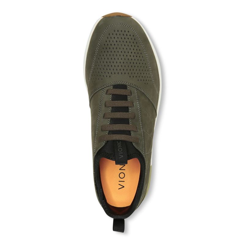 Vionic Men's Trent Sneaker - Olive Nubuck