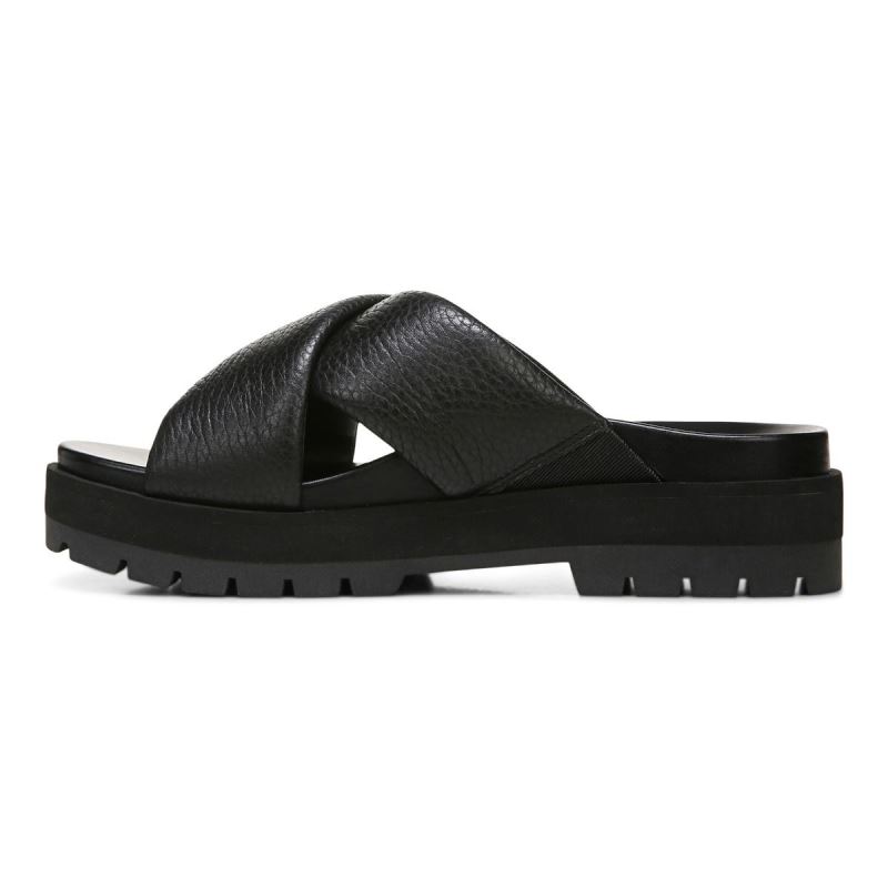 Vionic Women's Vesta Flatform Lug Sandal - Black