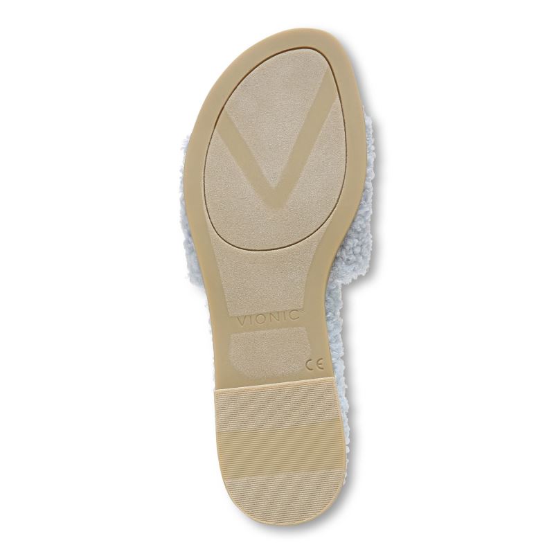Vionic Women's Demi Shearling Slide - Arctic Ice