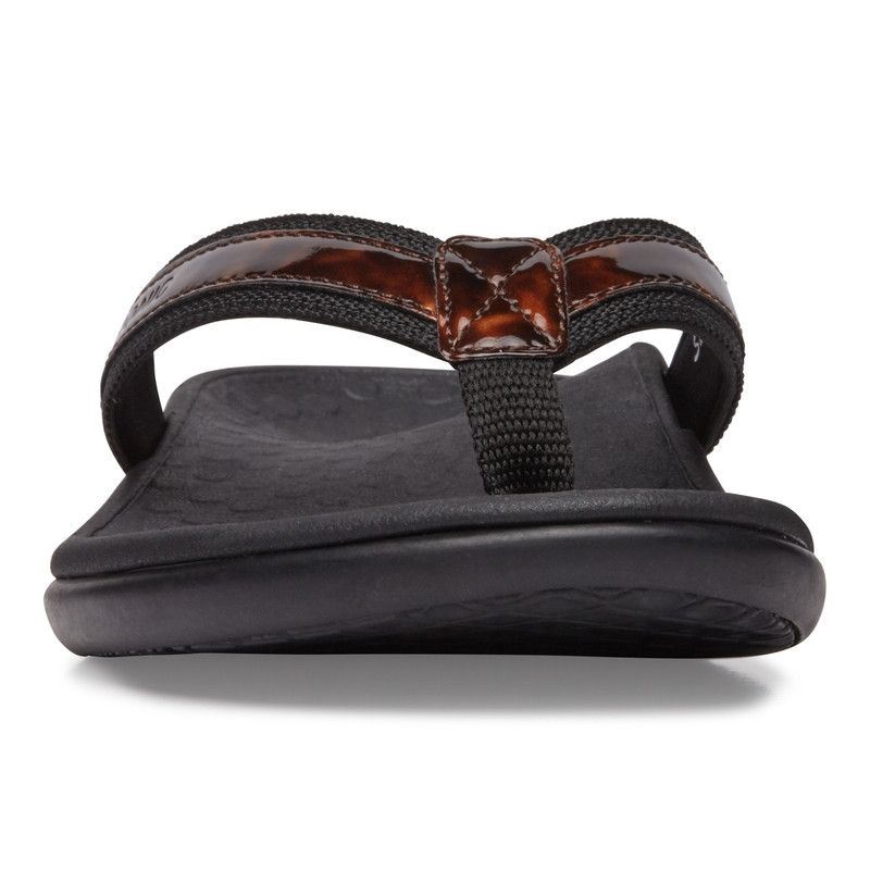 Vionic Women's Tide II Toe Post Sandal - Tortoise