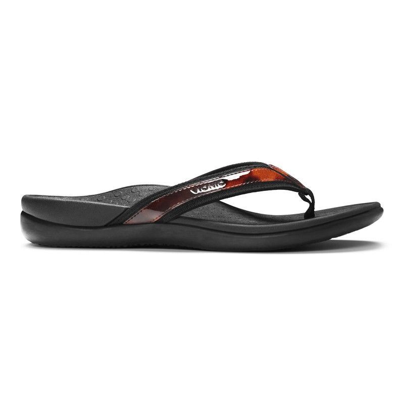 Vionic Women's Tide II Toe Post Sandal - Tortoise
