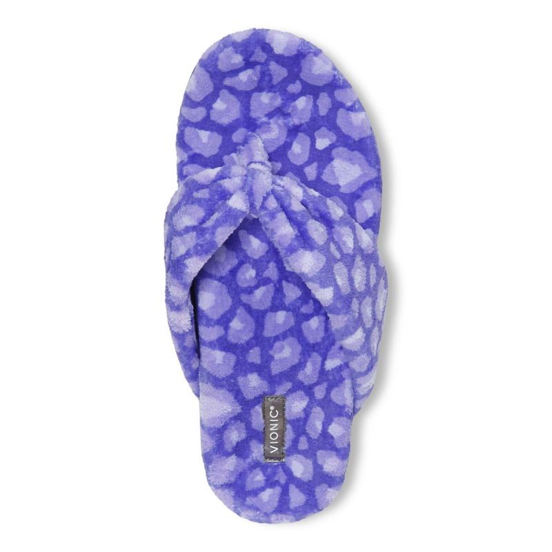 Vionic Women's Lydia Slipper - Amethyst Leopard