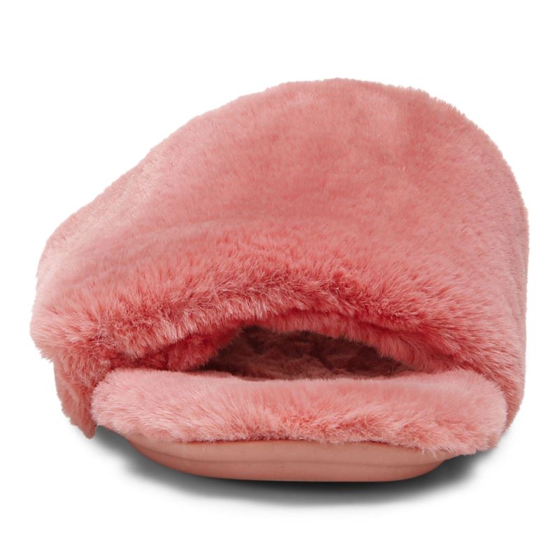 Vionic Women's Dream Plush Slipper - Terra Cotta Plush