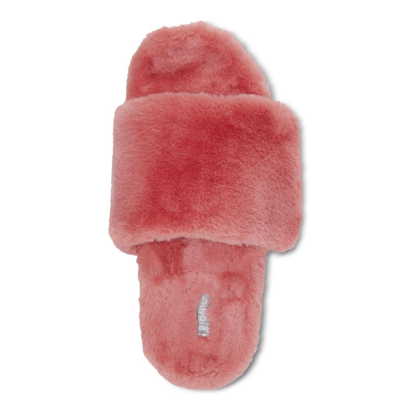 Vionic Women's Dream Plush Slipper - Terra Cotta Plush