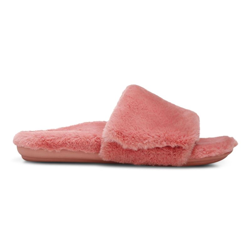 Vionic Women's Dream Plush Slipper - Terra Cotta Plush