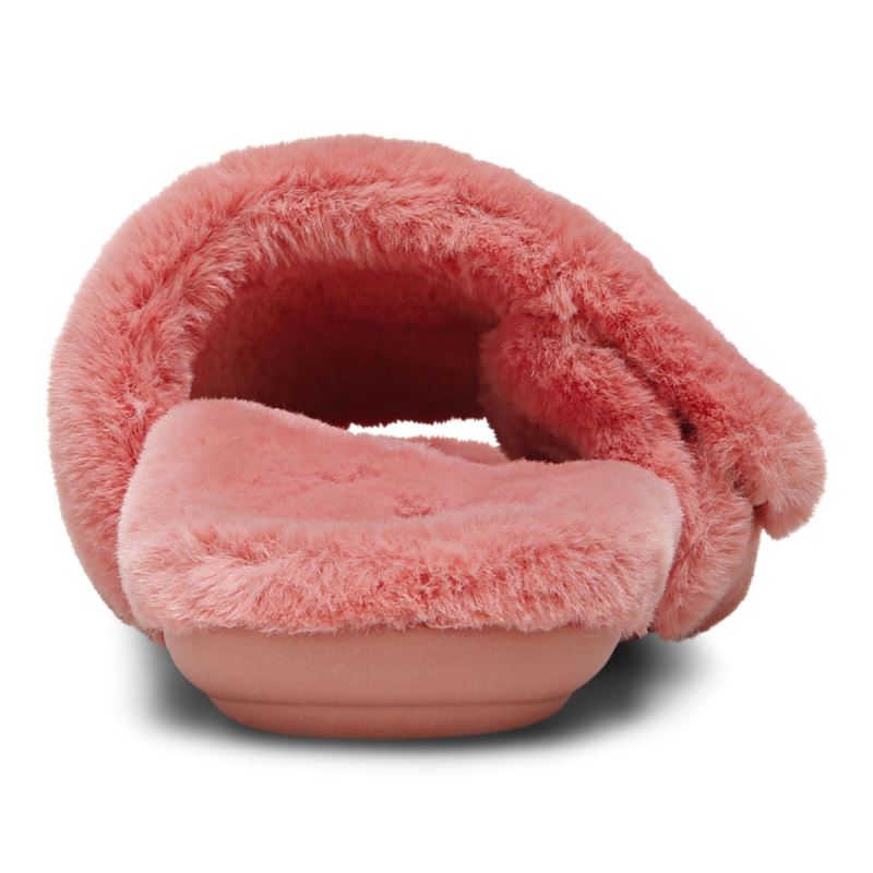 Vionic Women's Dream Plush Slipper - Terra Cotta Plush